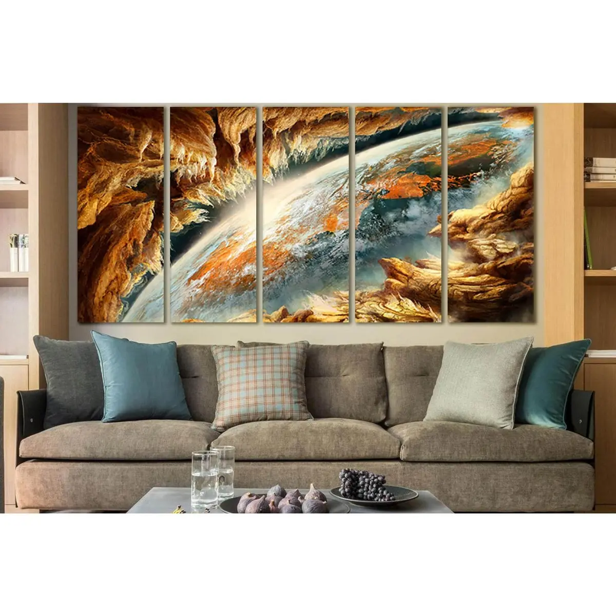 Alien Planet Wall Art №SL968 – Ready-to-Hang Canvas Print - Image 3