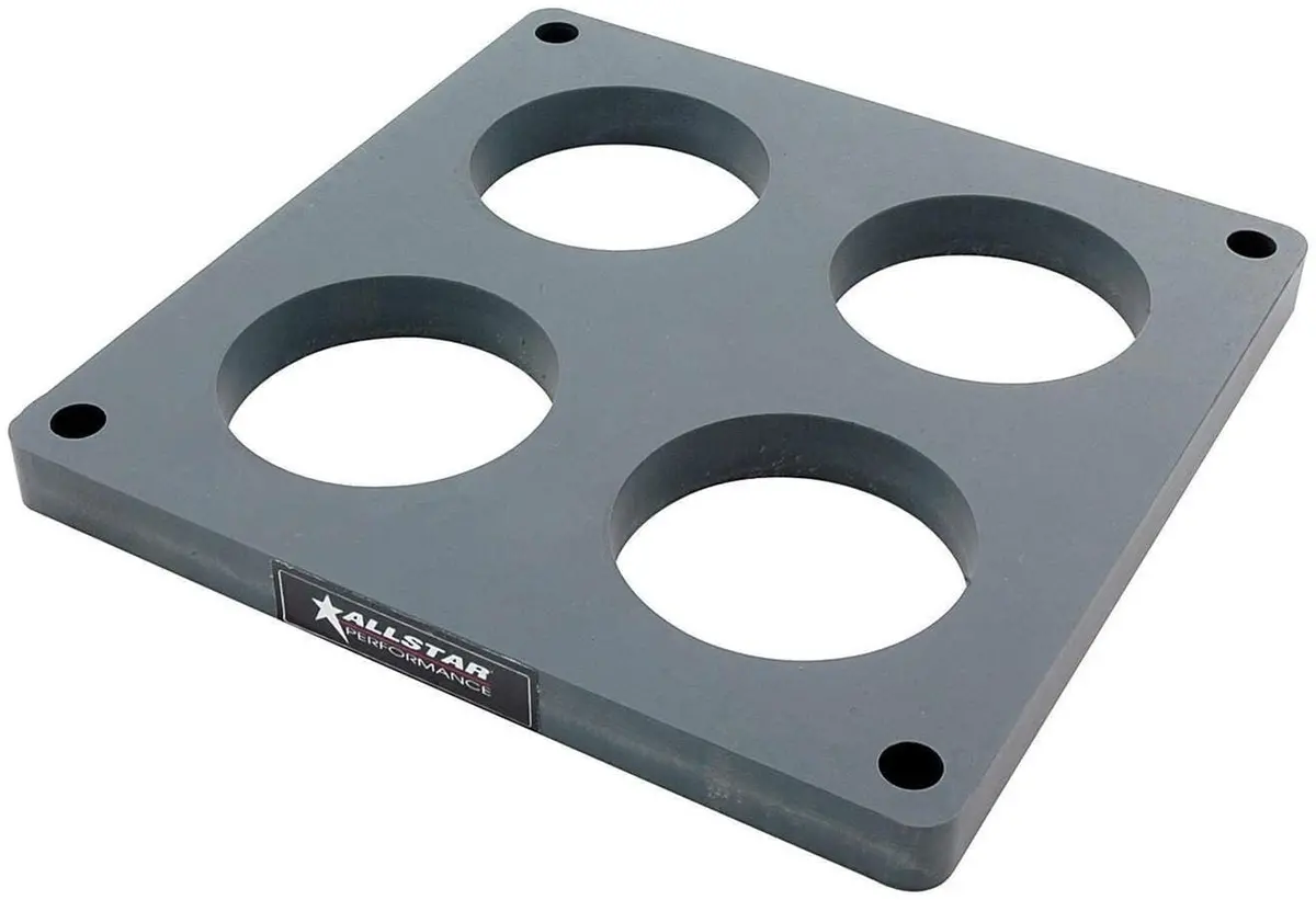 Allstar Performance All25993 Drag Racing Carb Spacer – Hi-Flow, Dual-Stack Design 1