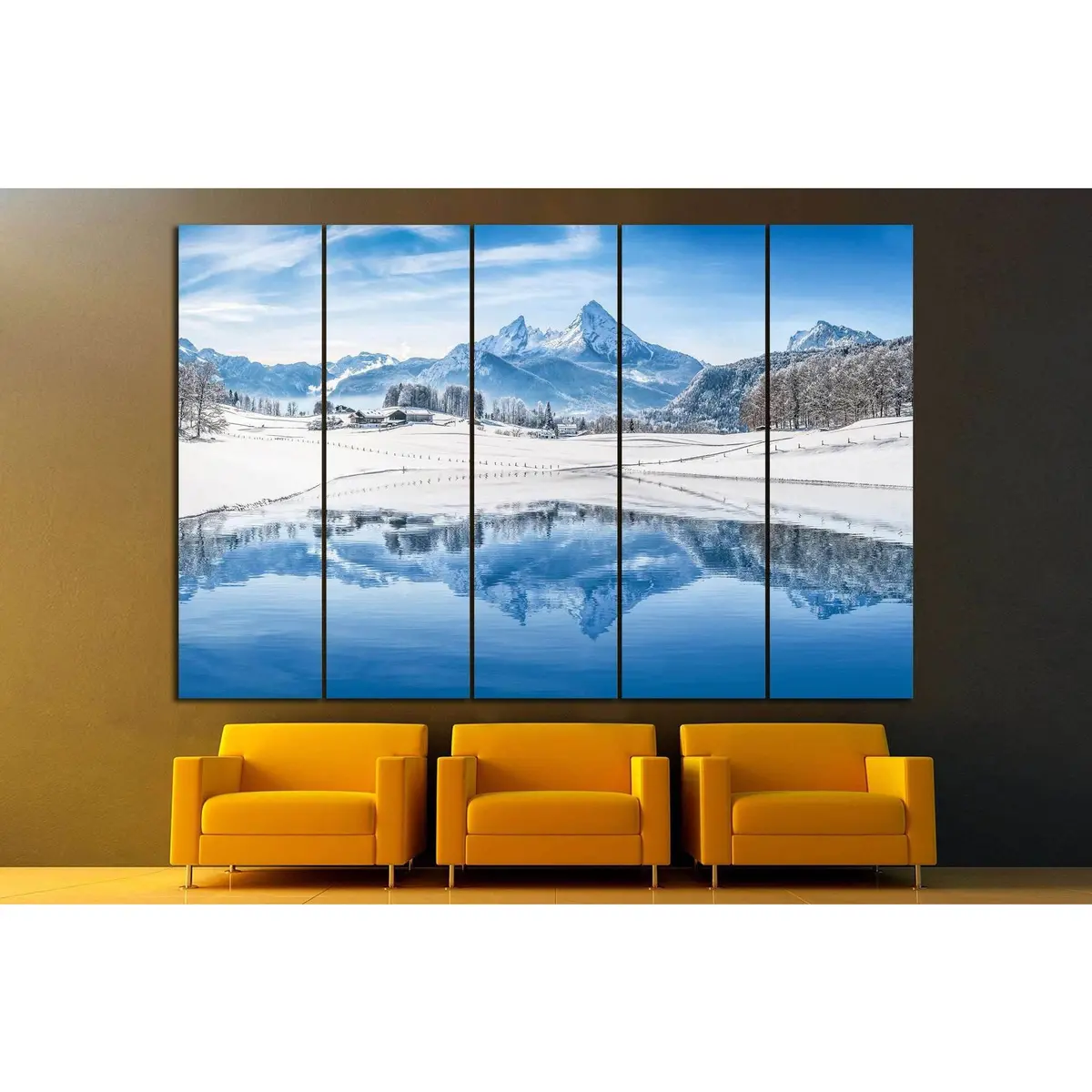 Alpine Snow-Capped Mountains Canvas Wall Art – Edition No. 23 - Image 3