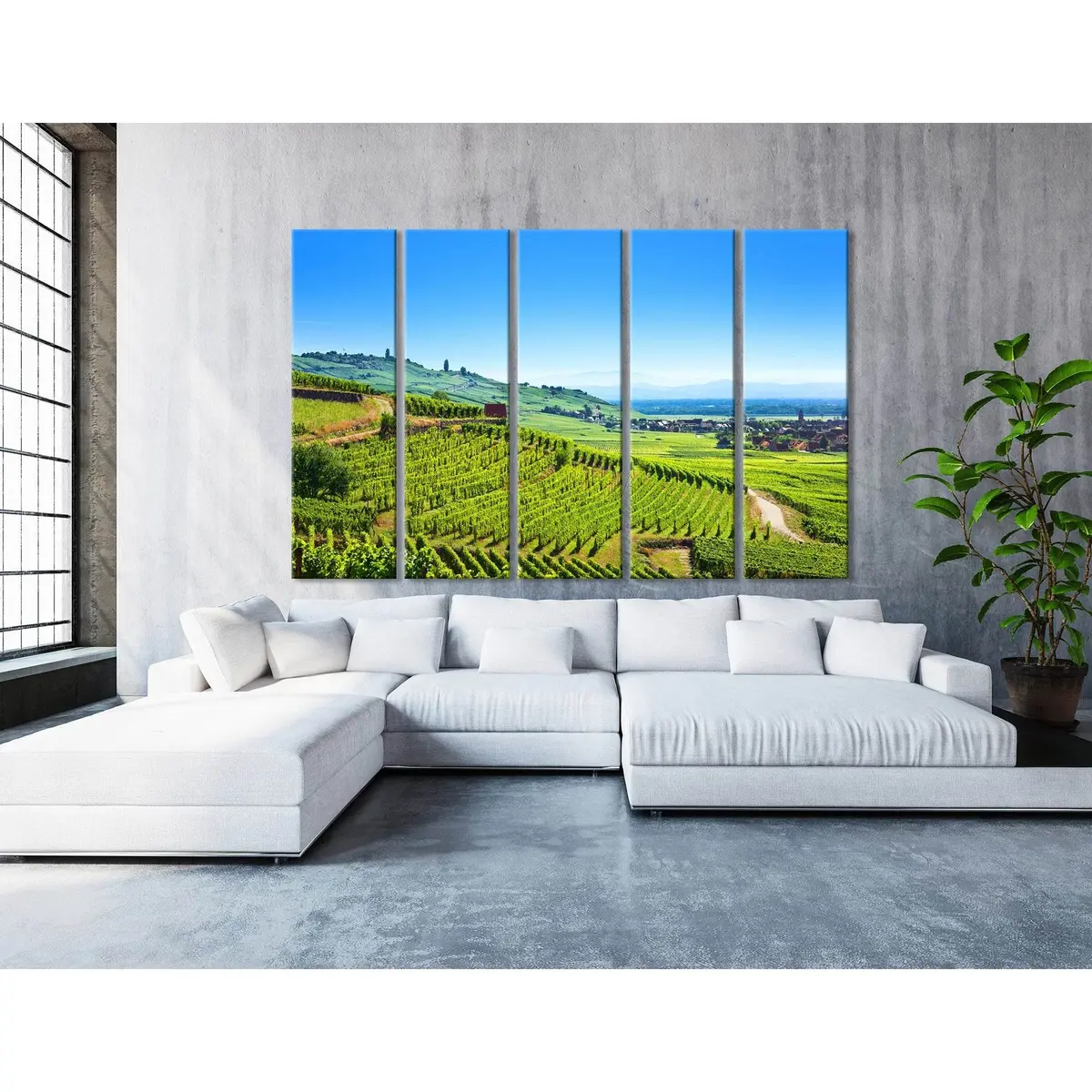 Alsace Fruit Valley Scenic Canvas Art Print №04217