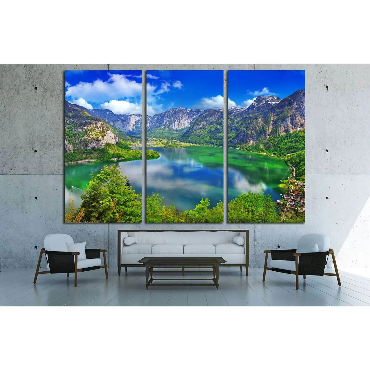 Amazing Alpine Lakes, Hallstatt, Austria №2696 Ready To Hang Canvas Print 5