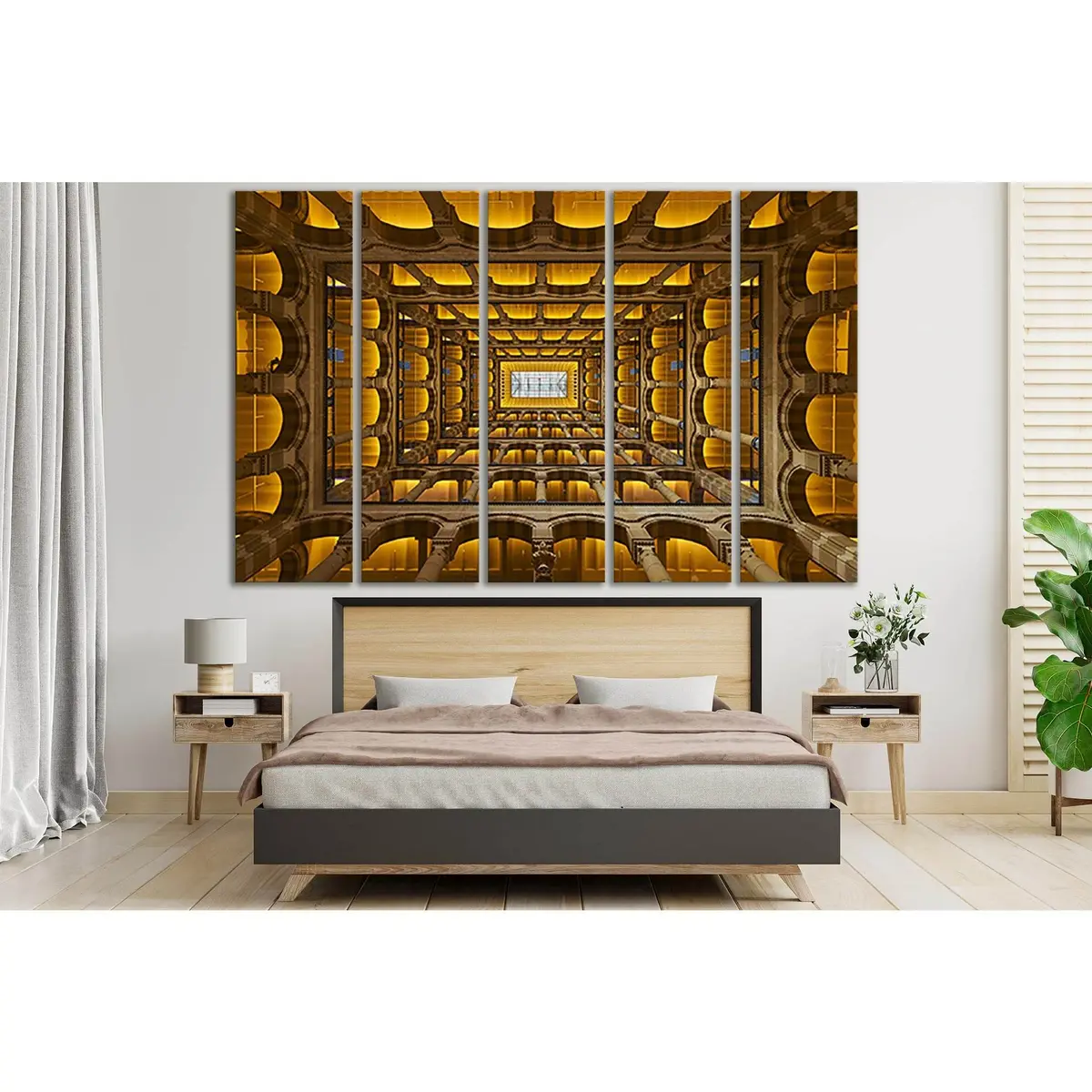 Modern Architecture Canvas Wall Art – SL1369, Ready-to-Hang Decor - Image 3