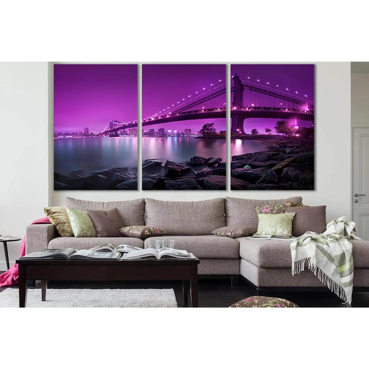 Amazing Manhattan Bridge №Sl1086 Ready To Hang Canvas Print 5