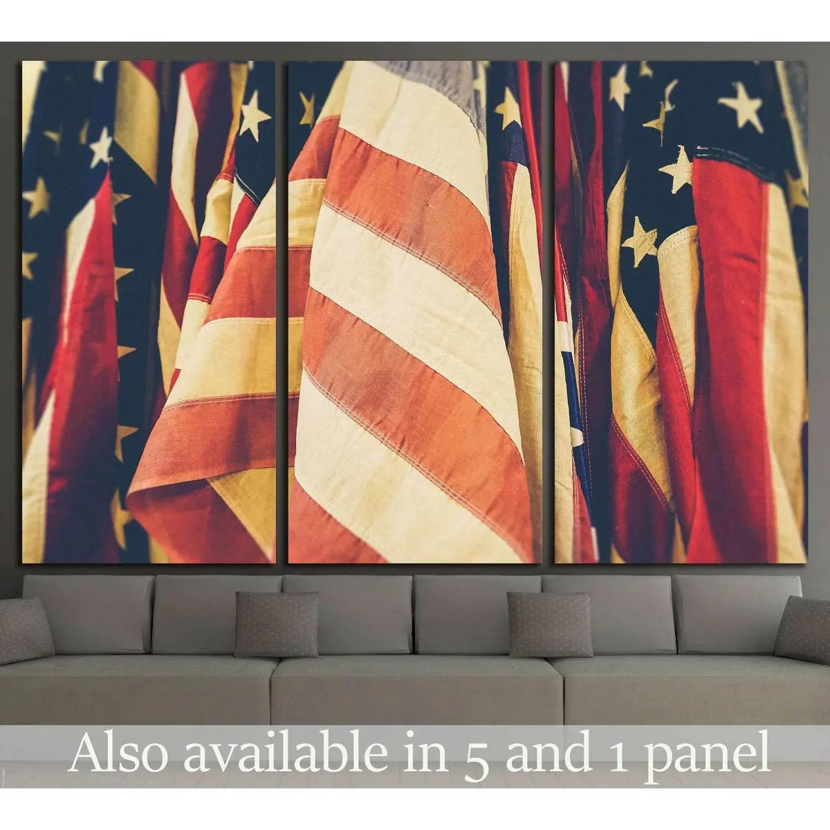 American Flag №1294 Ready To Hang Canvas Print 5
