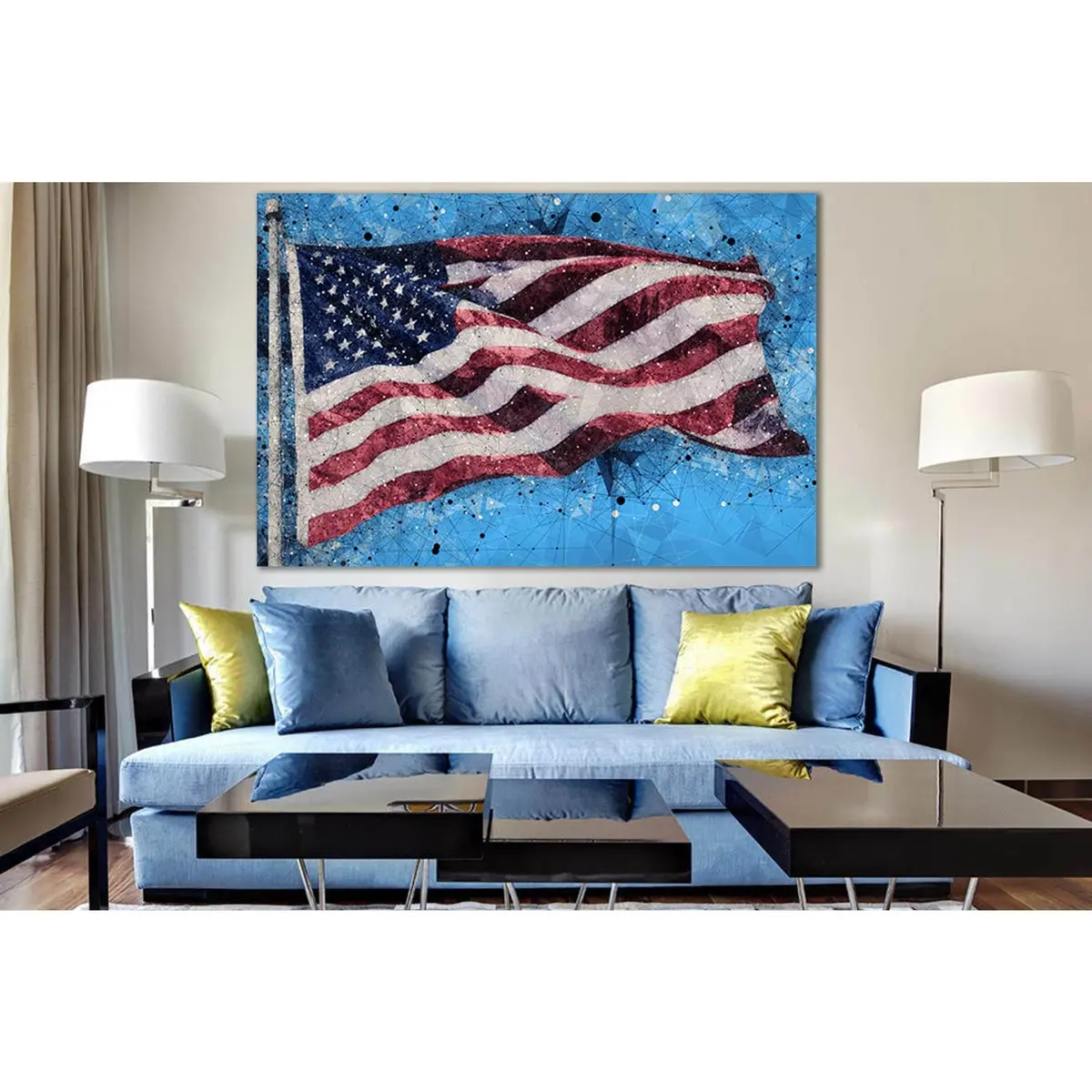 American Flag №Sl1153 Ready To Hang Canvas Print 1