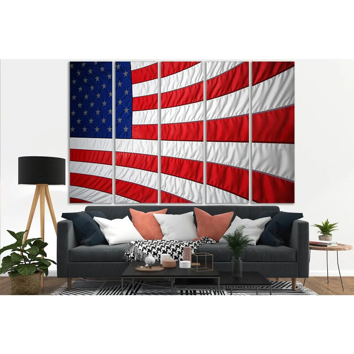 American Flag SL1210 Premium Canvas Wall Art – Ready to Hang - Image 3