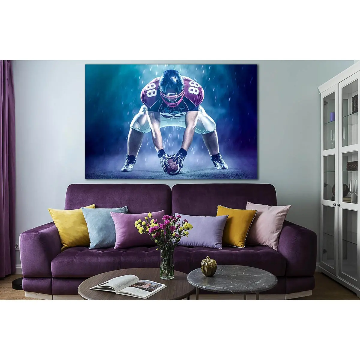 American Football Game Moment №Sl916 Ready To Hang Canvas Print 1