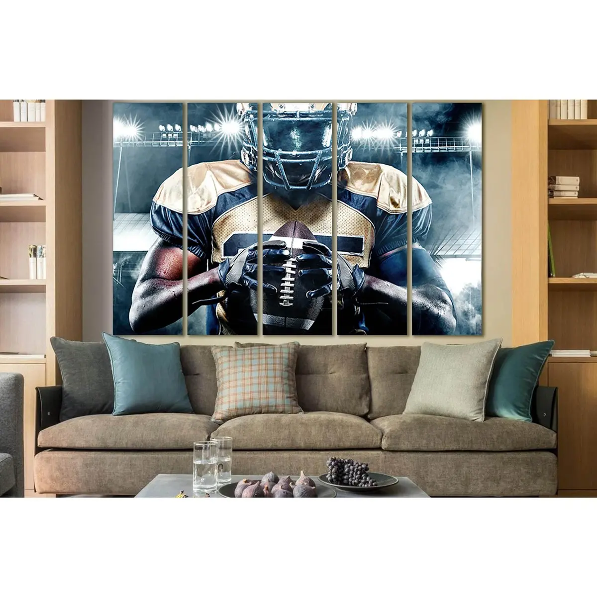 American Football Athlete SL938 Premium Ready-to-Hang Canvas Art - Image 3