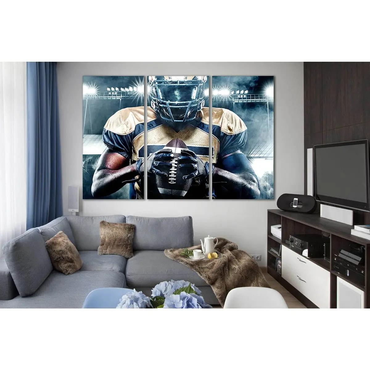American Football Player №Sl938 Ready To Hang Canvas Print 5