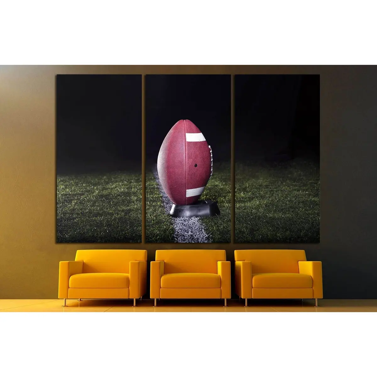 American Football Ready For Kickoff №2126 Ready To Hang Canvas Print 5