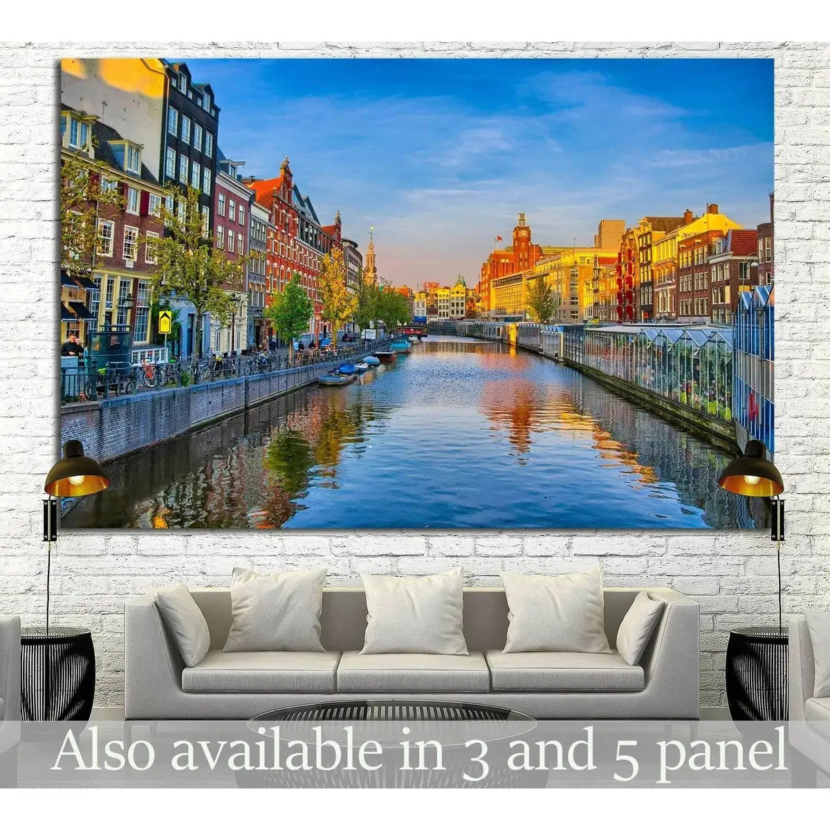 Amsterdam, Holland №1187 Ready To Hang Canvas Print 1