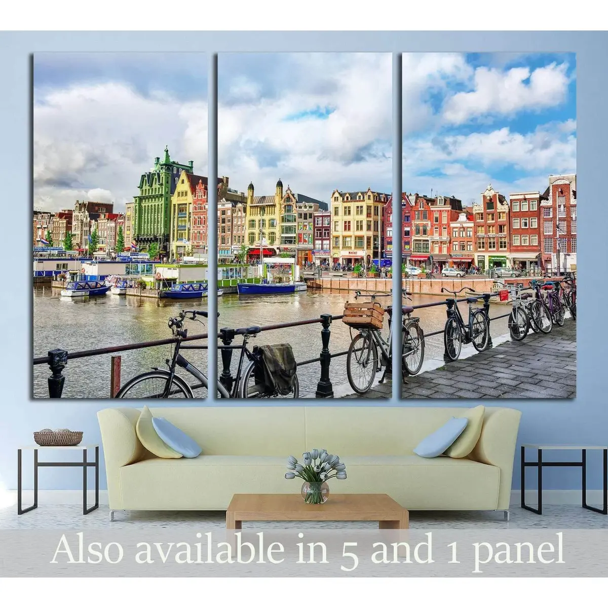 Amsterdam, Netherlands №2188 Ready To Hang Canvas Print 5