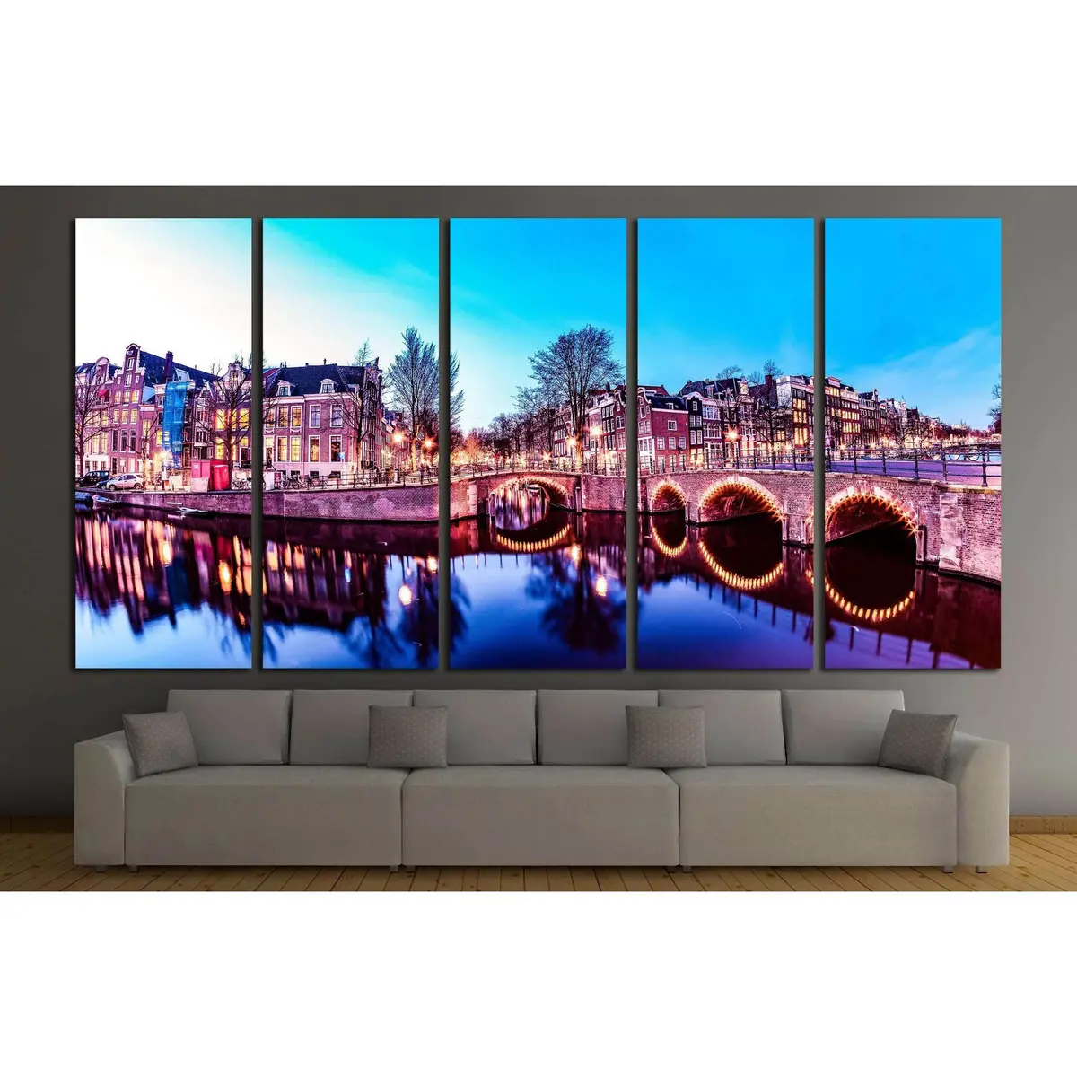 Amsterdam, Netherlands #2385 Premium Ready-to-Hang Canvas Wall Art - Image 3