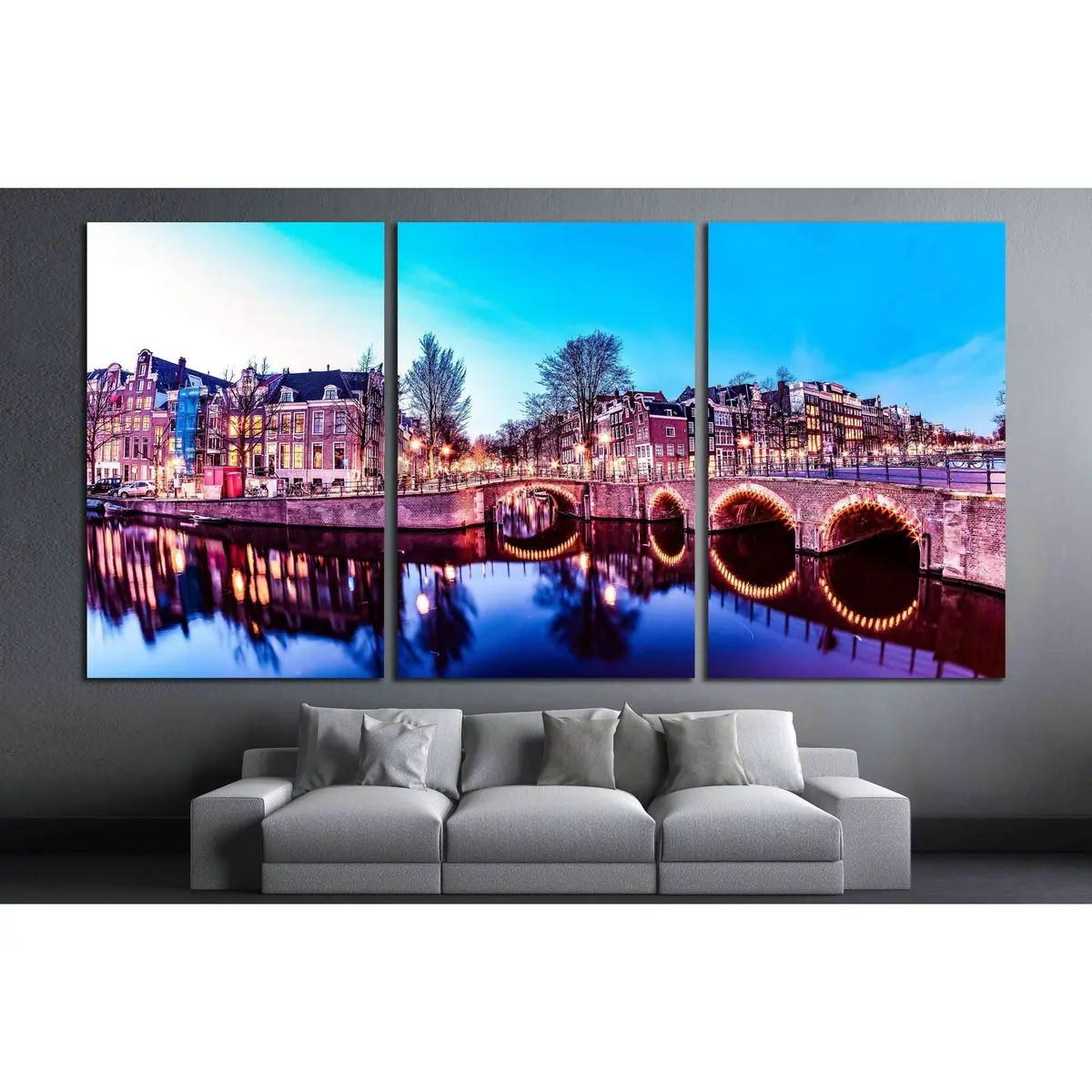Amsterdam Netherlands №2385 Ready To Hang Canvas Print 5