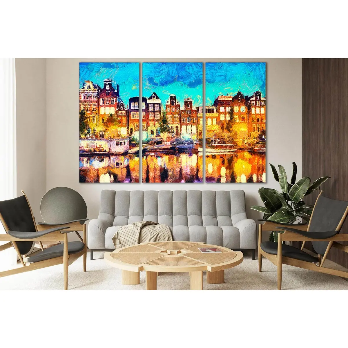 Amsterdam Oil Painting №Sl578 Ready To Hang Canvas Print 5
