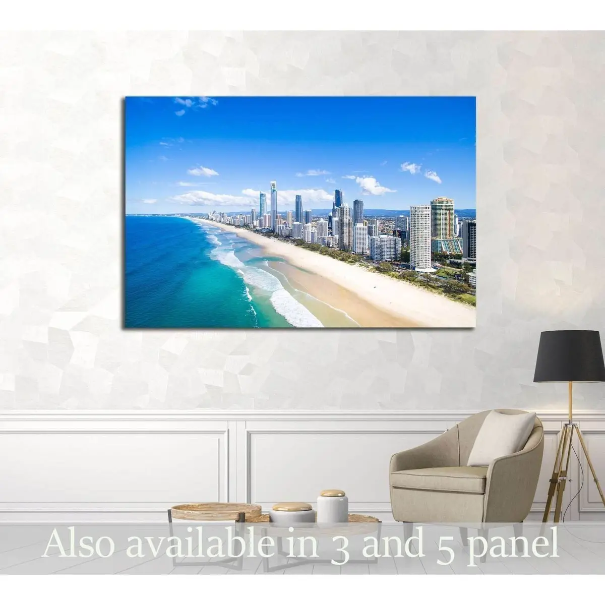 An Aerial View Of Surfers Paradise On The Gold Coast, Australia №2416 Ready To Hang Canvas Print 1