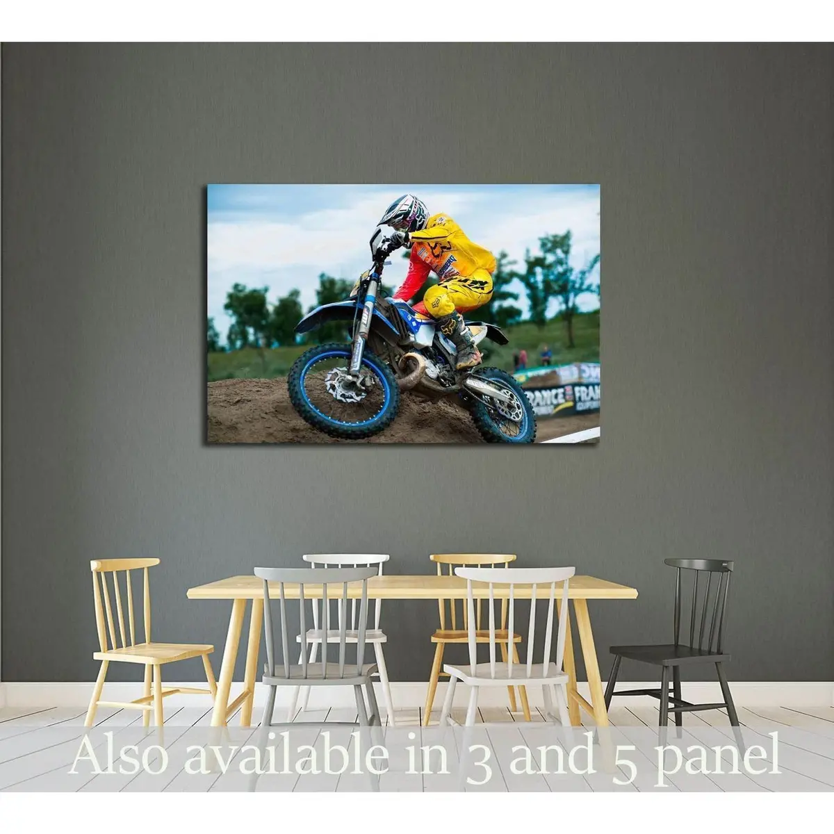An Unidentified Rider Participates In The World Endurocross Championship №2478 Ready To Hang Canvas Print 1