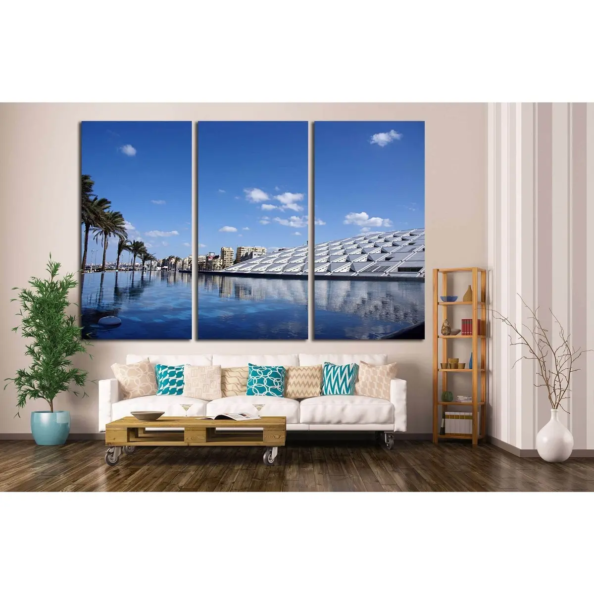 Ancient Egyptian Library In Alexandria, Egypt №1781 Ready To Hang Canvas Print 5