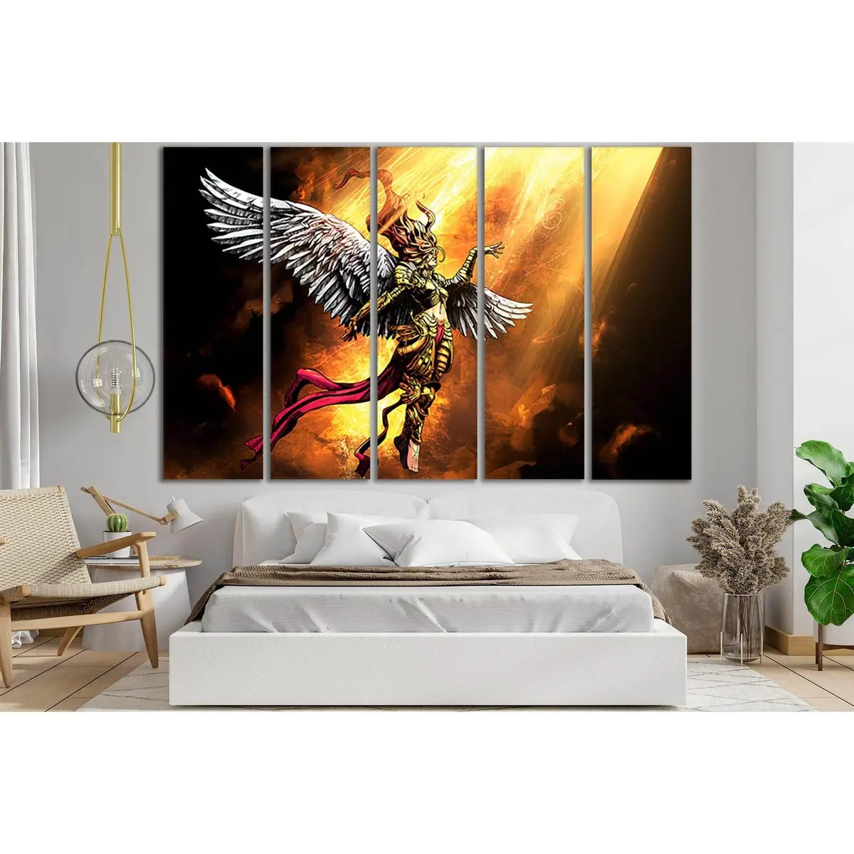 Ethereal Angel Woman Artwork №SL1214 — Premium Ready-to-Hang Canvas Print - Image 3