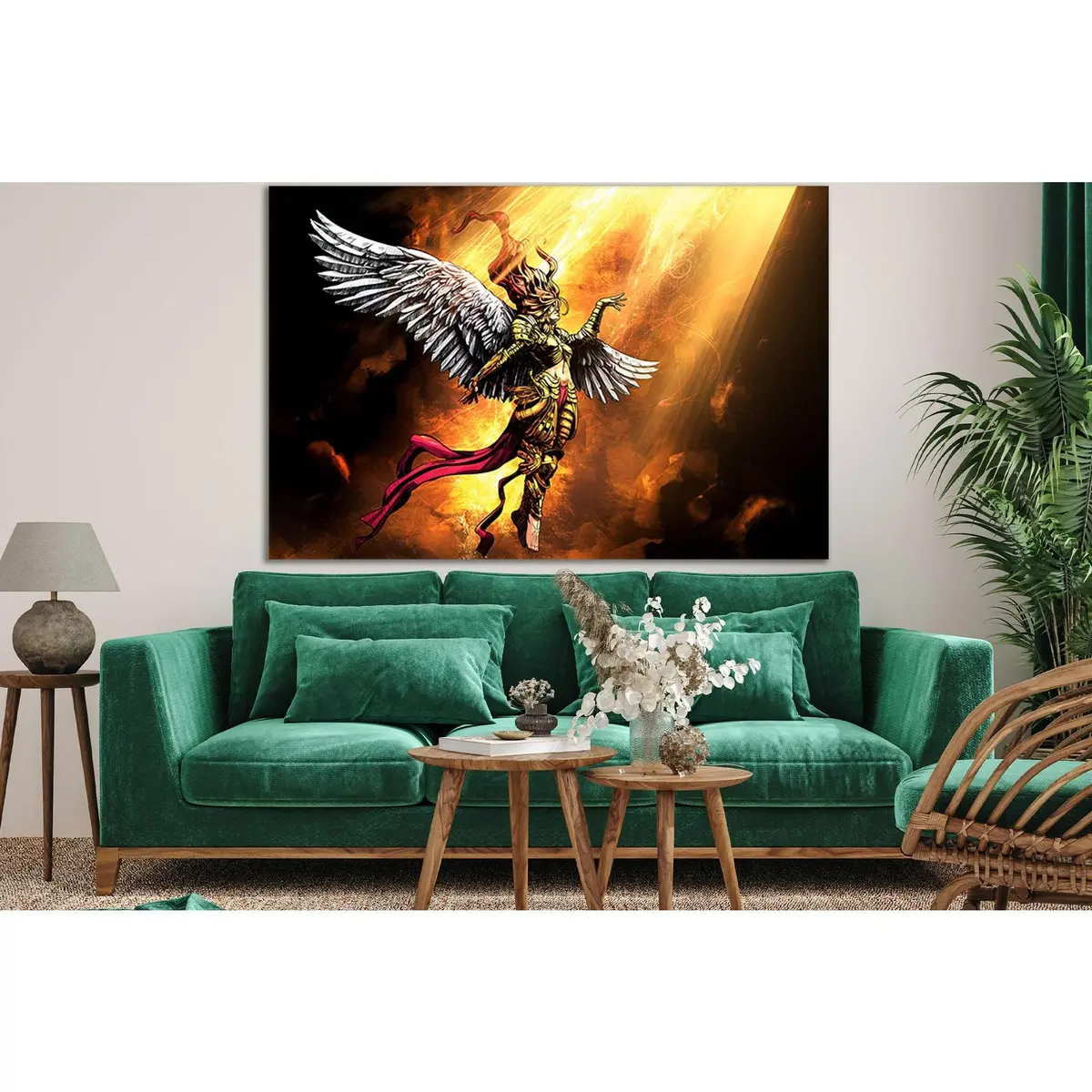 Angel Woman In The Light №Sl1214 Ready To Hang Canvas Print 2