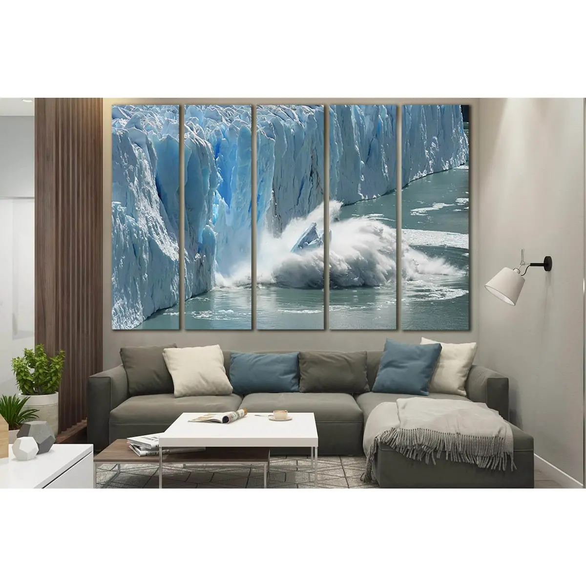 Antarctic Glacier Melt Canvas Wall Art – Ready-to-Hang Print SL1310 - Image 3