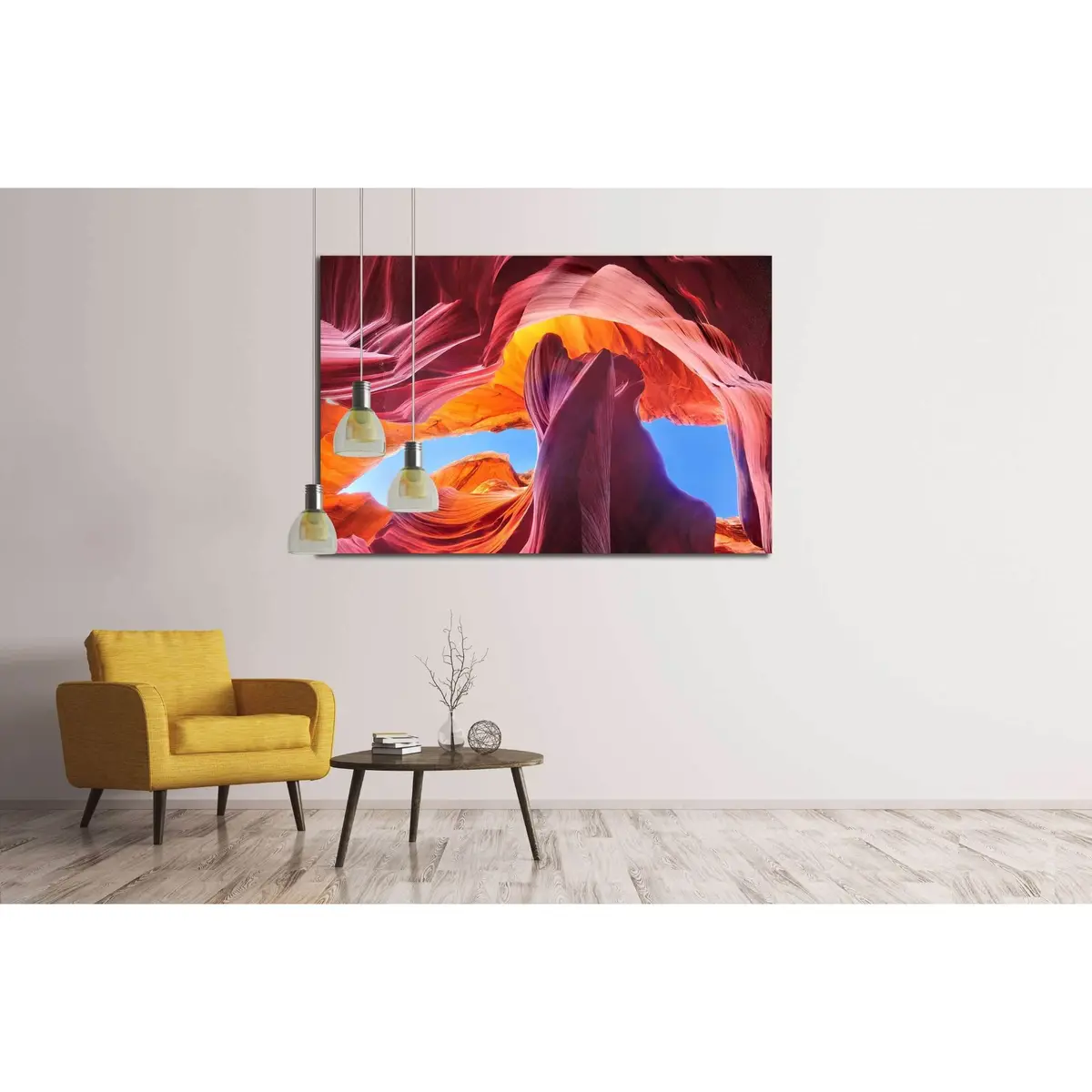 Antelope Canyon In The Navajo Reservation Near Page, Arizona Usa №2704 Ready To Hang Canvas Print 3