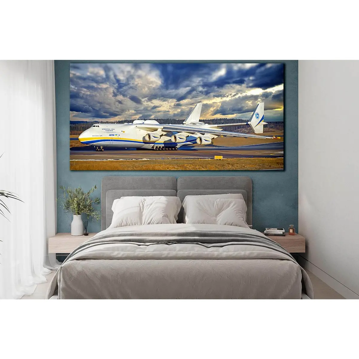 Antonov An-225 Mriya On The Runway №Sl1440 Ready To Hang Canvas Print 1