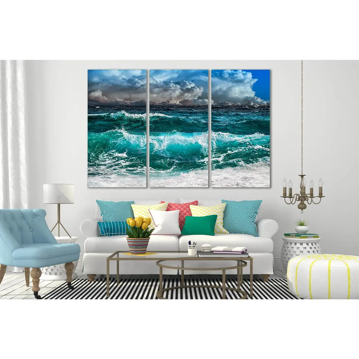 Approaching Ocean Storm №Sl180 Ready To Hang Canvas Print 5