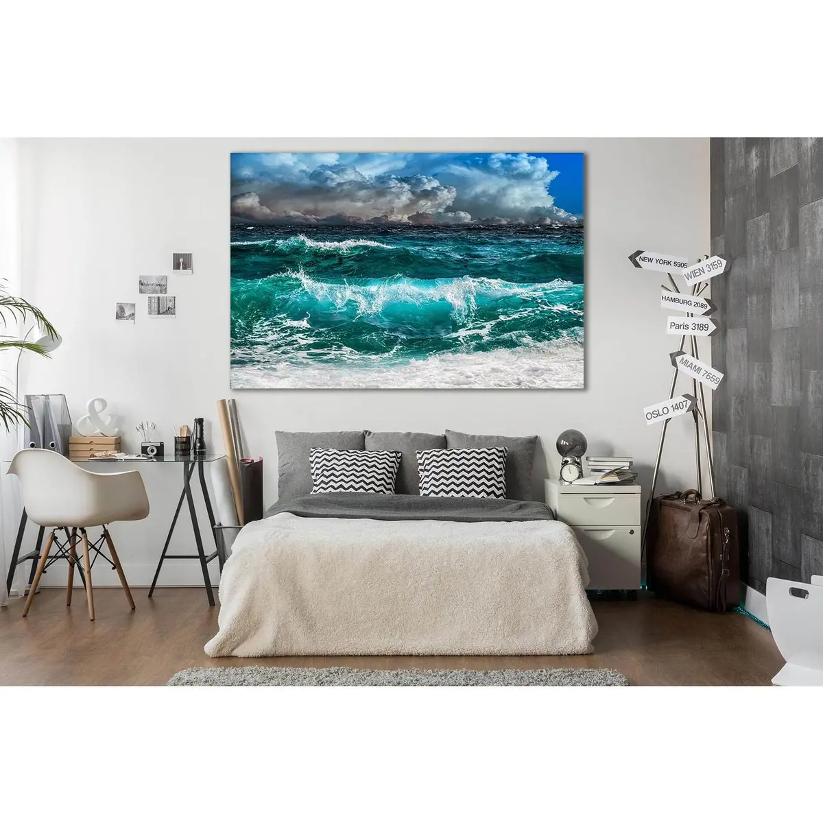 Approaching Ocean Storm №Sl180 Ready To Hang Canvas Print 1