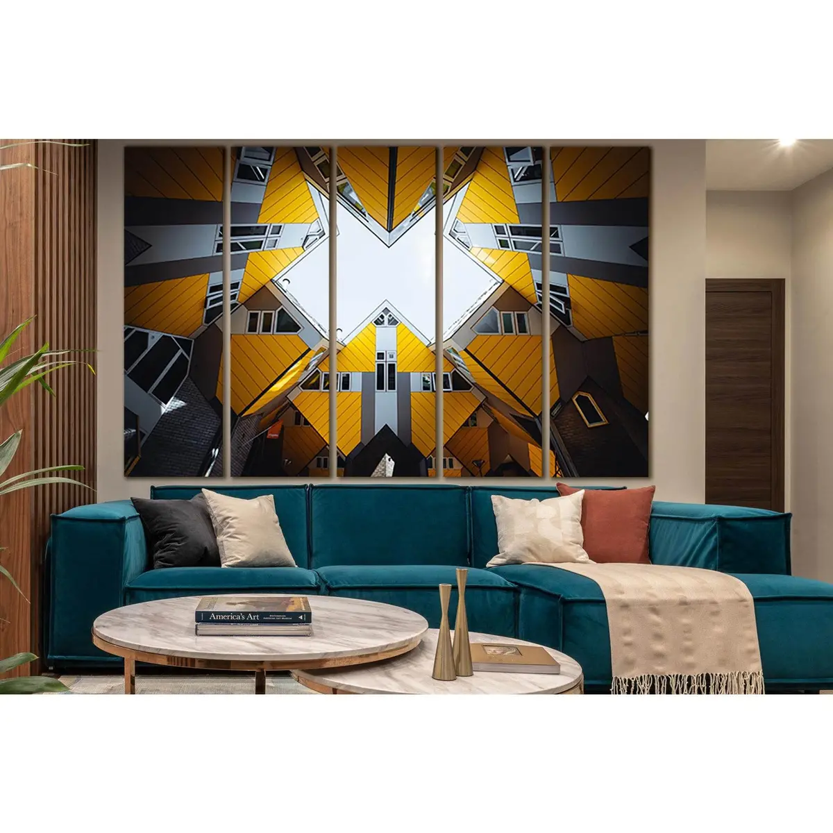 Abstract Architecture Canvas Wall Art – SL1417, Ready-to-Hang Decor