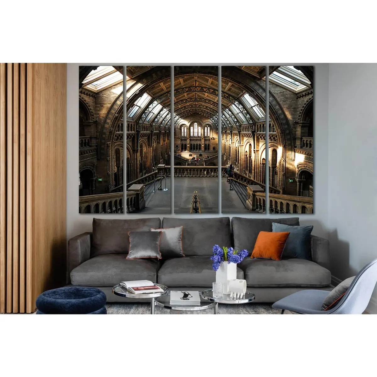 Ready-to-Hang Canvas Wall Art Featuring the Iconic Natural History Museum in London - Image 3