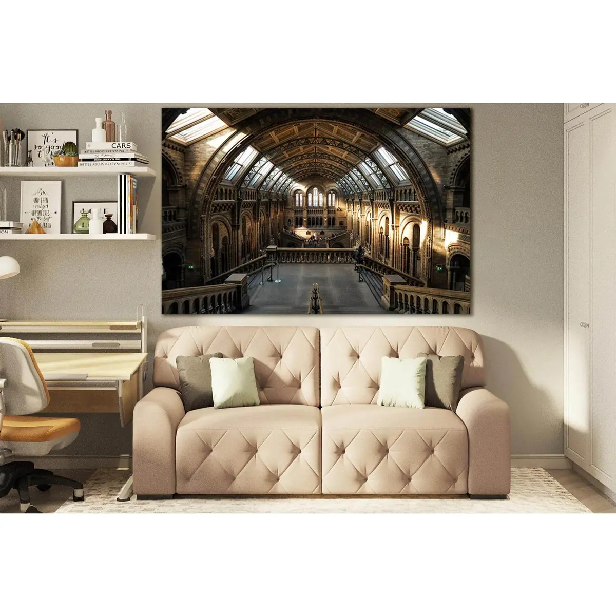 Architecture Natural History Museum London №Sl1412 Ready To Hang Canvas Print 1