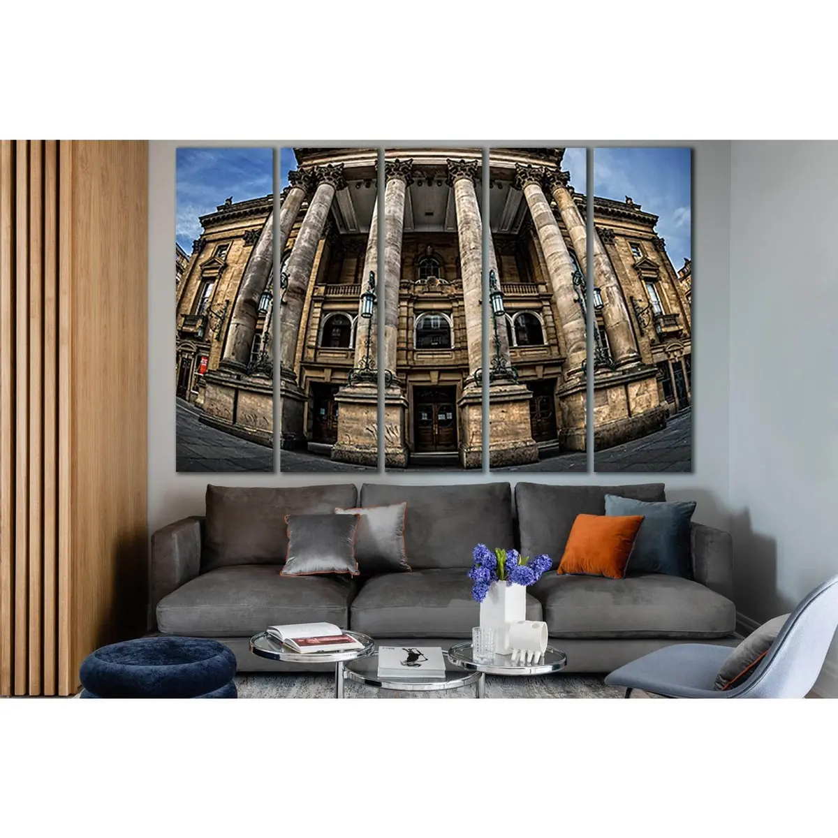 Architectural Canvas Wall Art of Newcastle's Theater Royal – Pre-Installed Hanging System - Image 3
