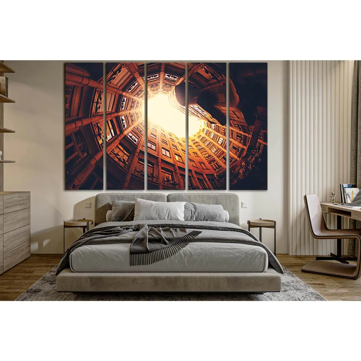 Casa Mila Architectural Canvas Art Print №SL1382 – Premium Ready-to-Hang Wall Decor - Image 3