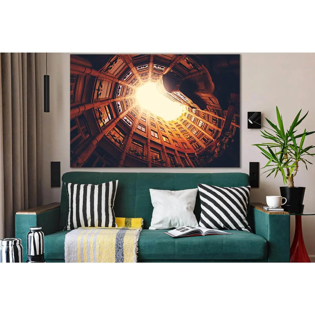 Architecture Of Casa Mila House №Sl1382 Ready To Hang Canvas Print 1