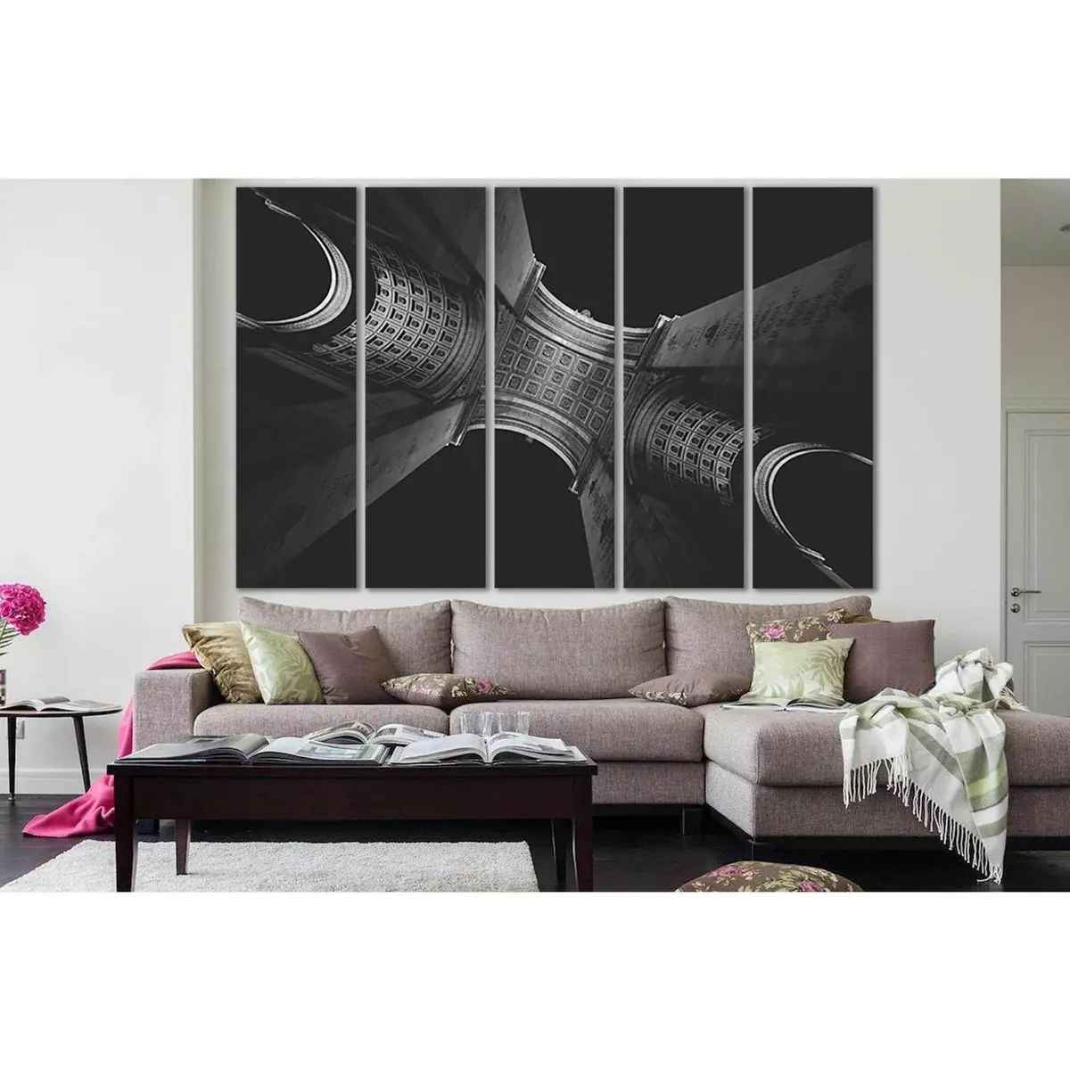 Premium Arc De Triomphe Architecture Canvas Art Print – SL1383, Ready-to-Hang Wall Decor