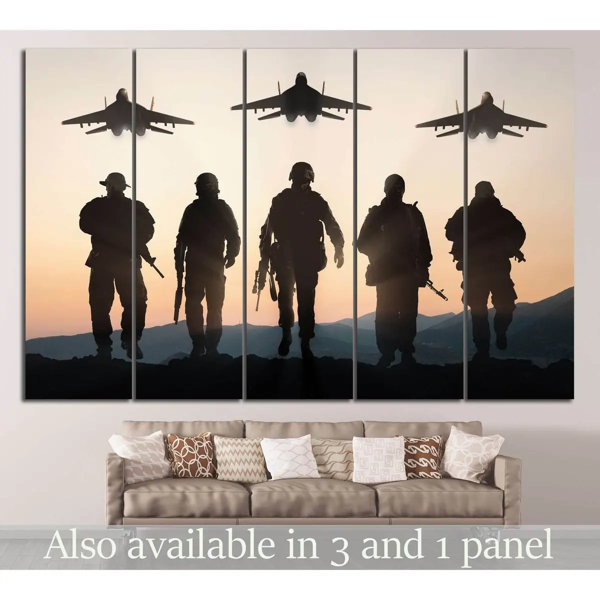 Military Soldiers Canvas Wall Art – Ready-to-Hang Print