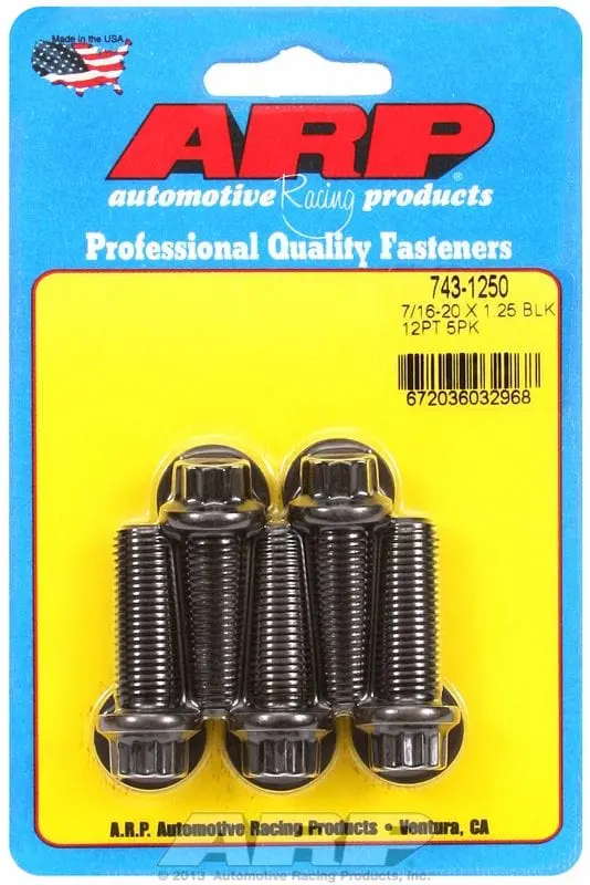 12-Point Black Oxide Bolt Pack – High-Strength Fastener Kit 1