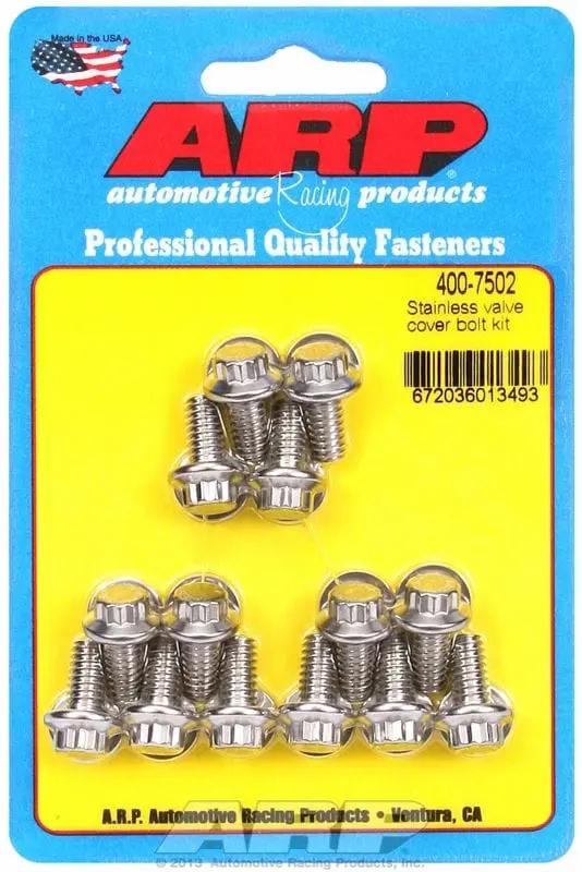 Ar400-7502 Stainless Steel 12-Point Valve Cover Bolt Kit 1