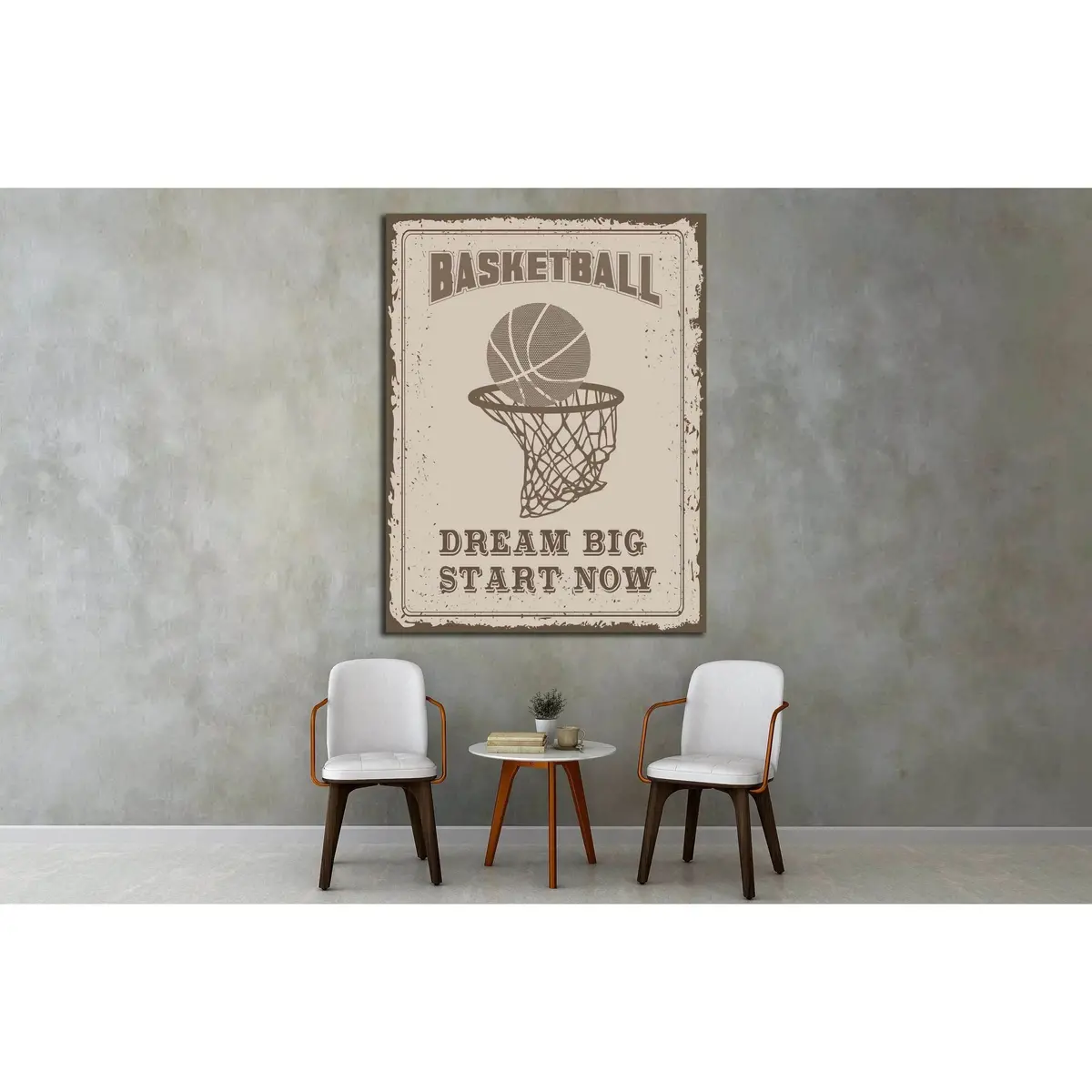 Art Canvas In Vintage Style №4502 Ready To Hang Canvas Print 2