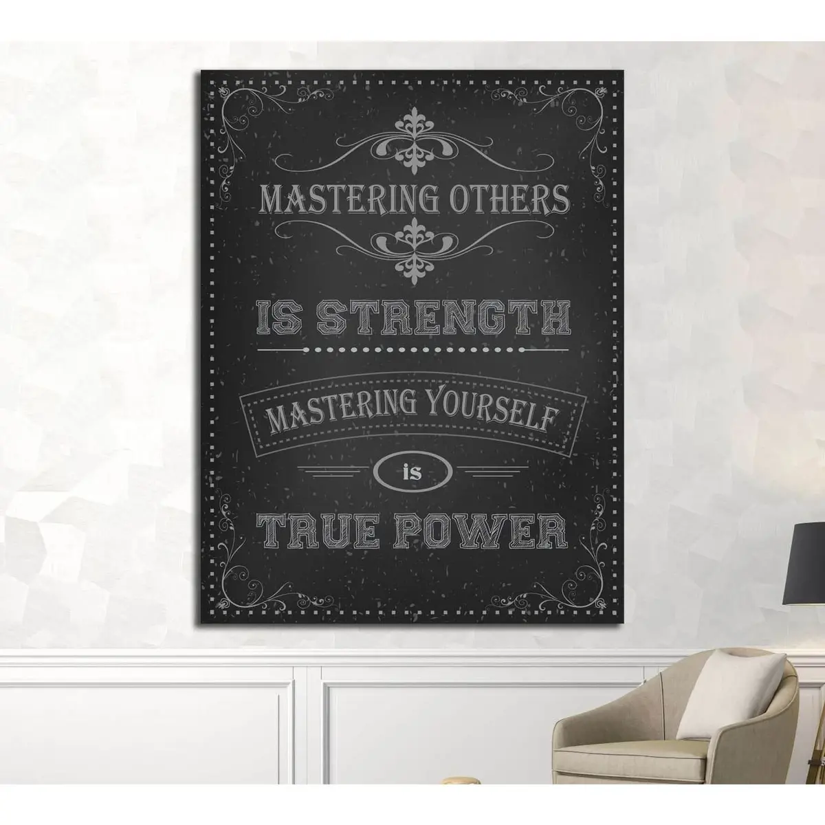 Art Canvas In Vintage Style №4507 Ready To Hang Canvas Print 1
