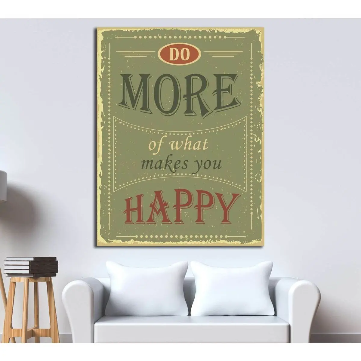 Art Canvas In Vintage Style №4508 Ready To Hang Canvas Print 1