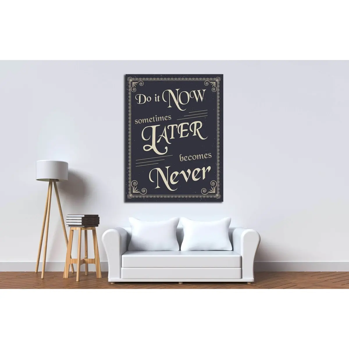 Art Canvas In Vintage Style №4514 Ready To Hang Canvas Print 3