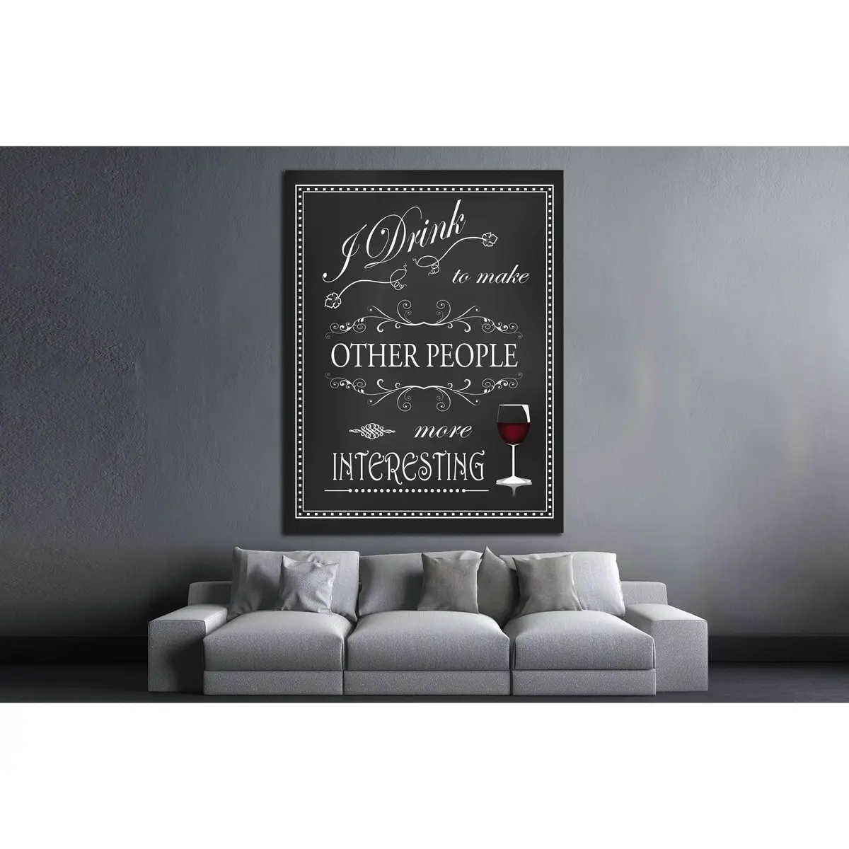 Art Canvas In Vintage Style №4515 Ready To Hang Canvas Print 2