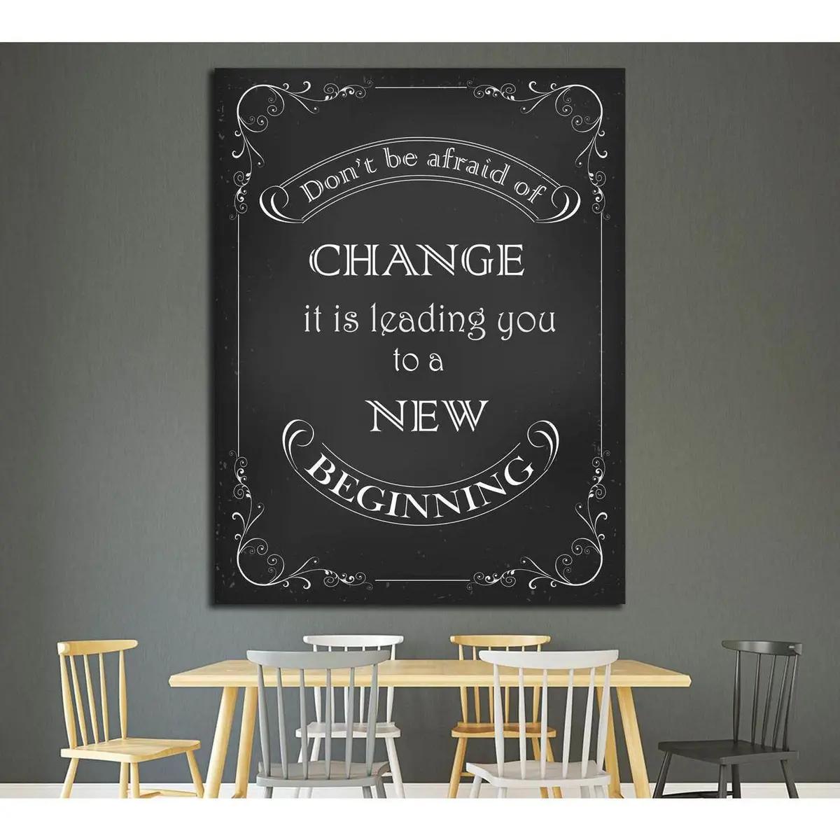 Art Canvas In Vintage Style №4516 Ready To Hang Canvas Print 1