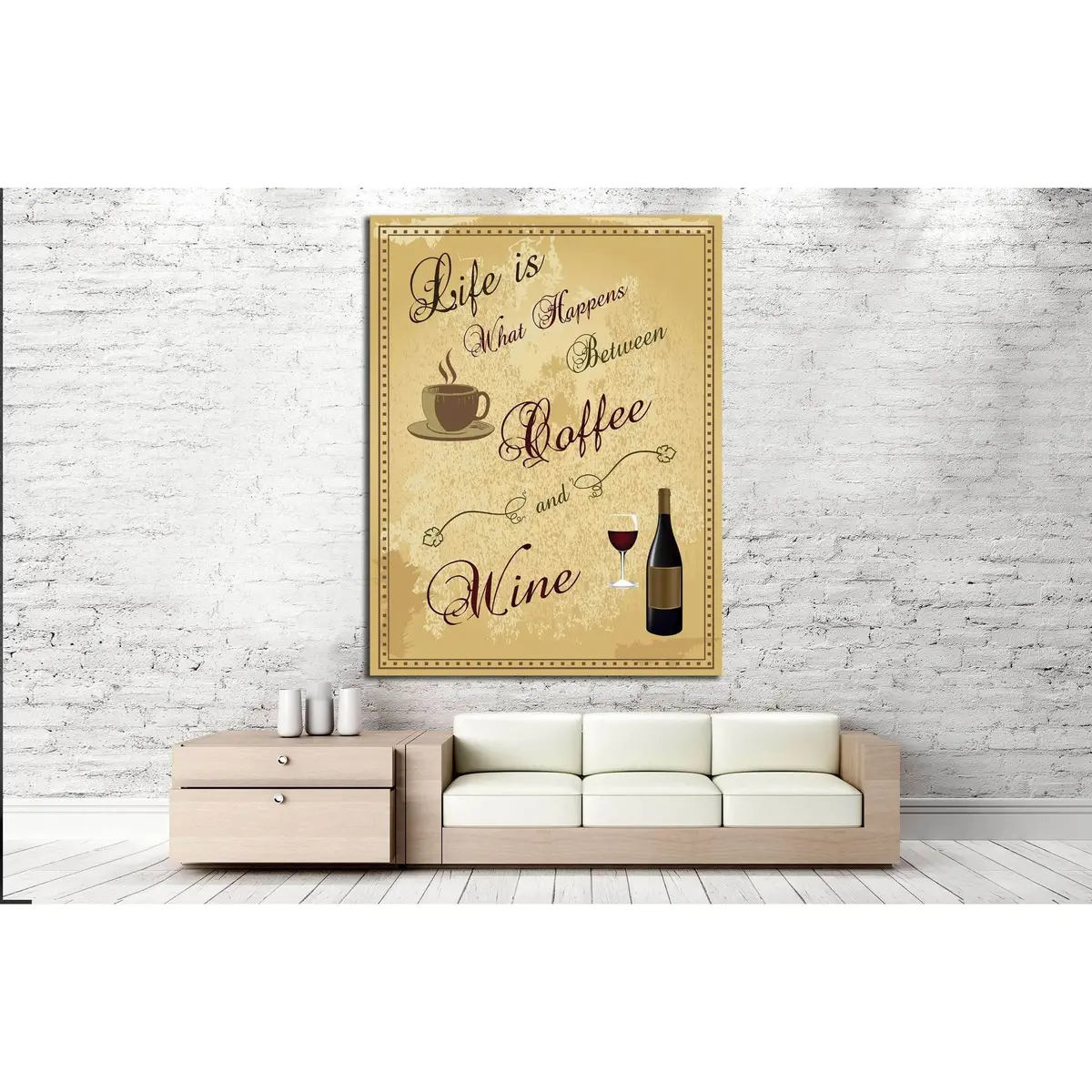 Art Canvas In Vintage Style №4517 Ready To Hang Canvas Print 2
