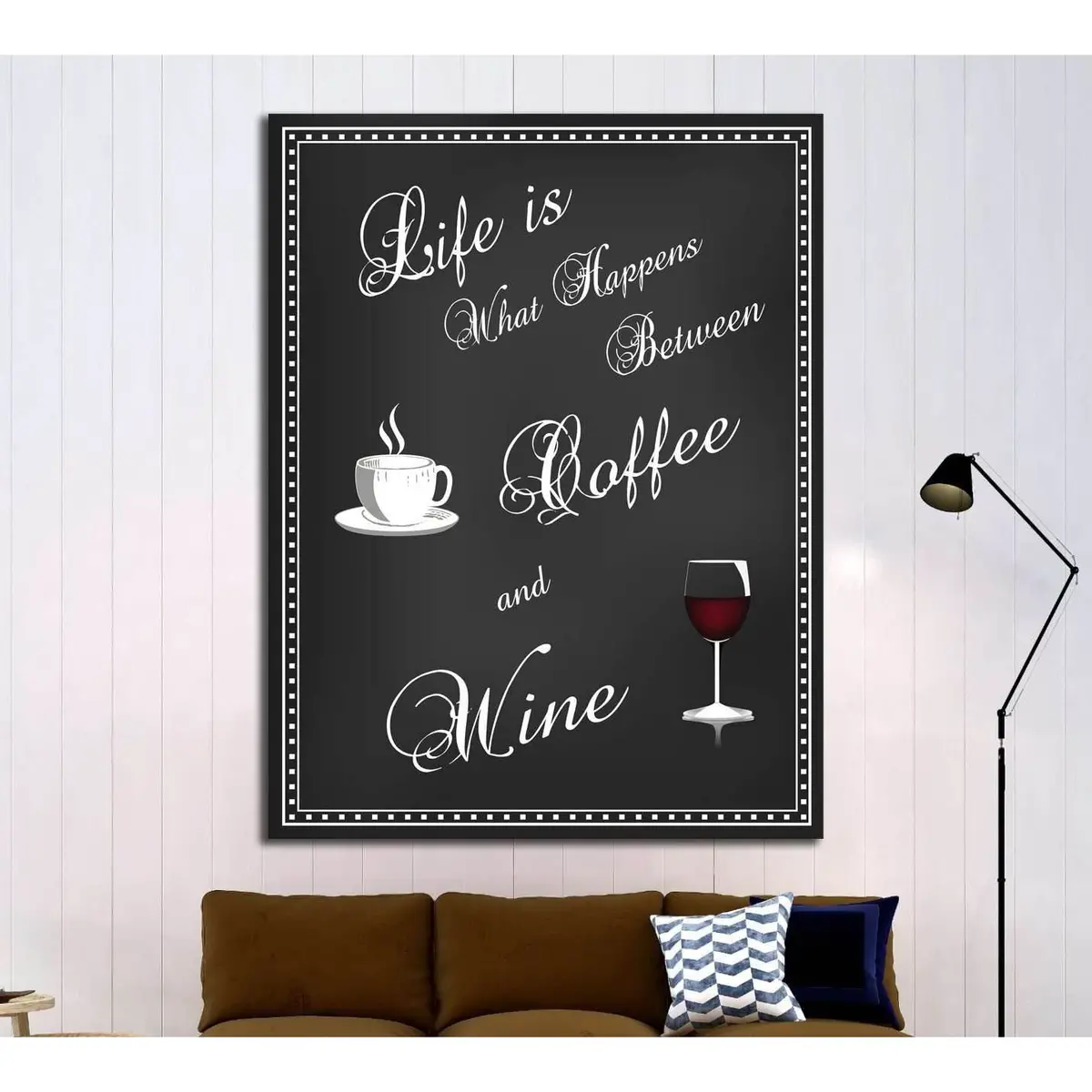 Art Canvas In Vintage Style №4518 Ready To Hang Canvas Print 1