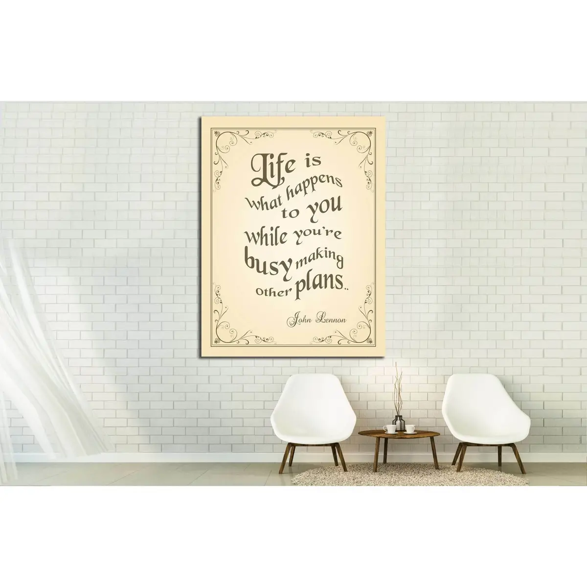 Art Canvas In Vintage Style №4519 Ready To Hang Canvas Print 3