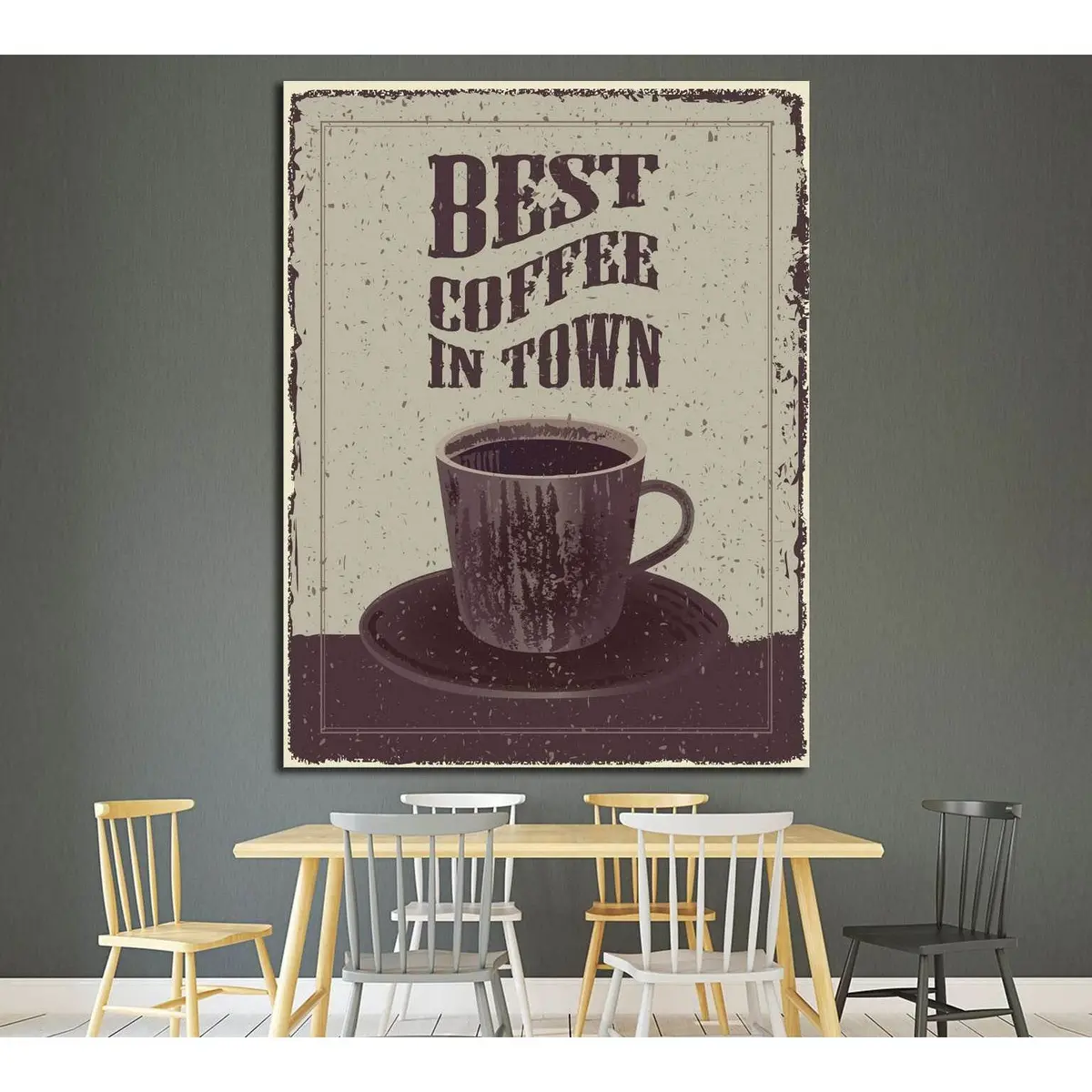 Art Canvas In Vintage Style №4521 Ready To Hang Canvas Print 1