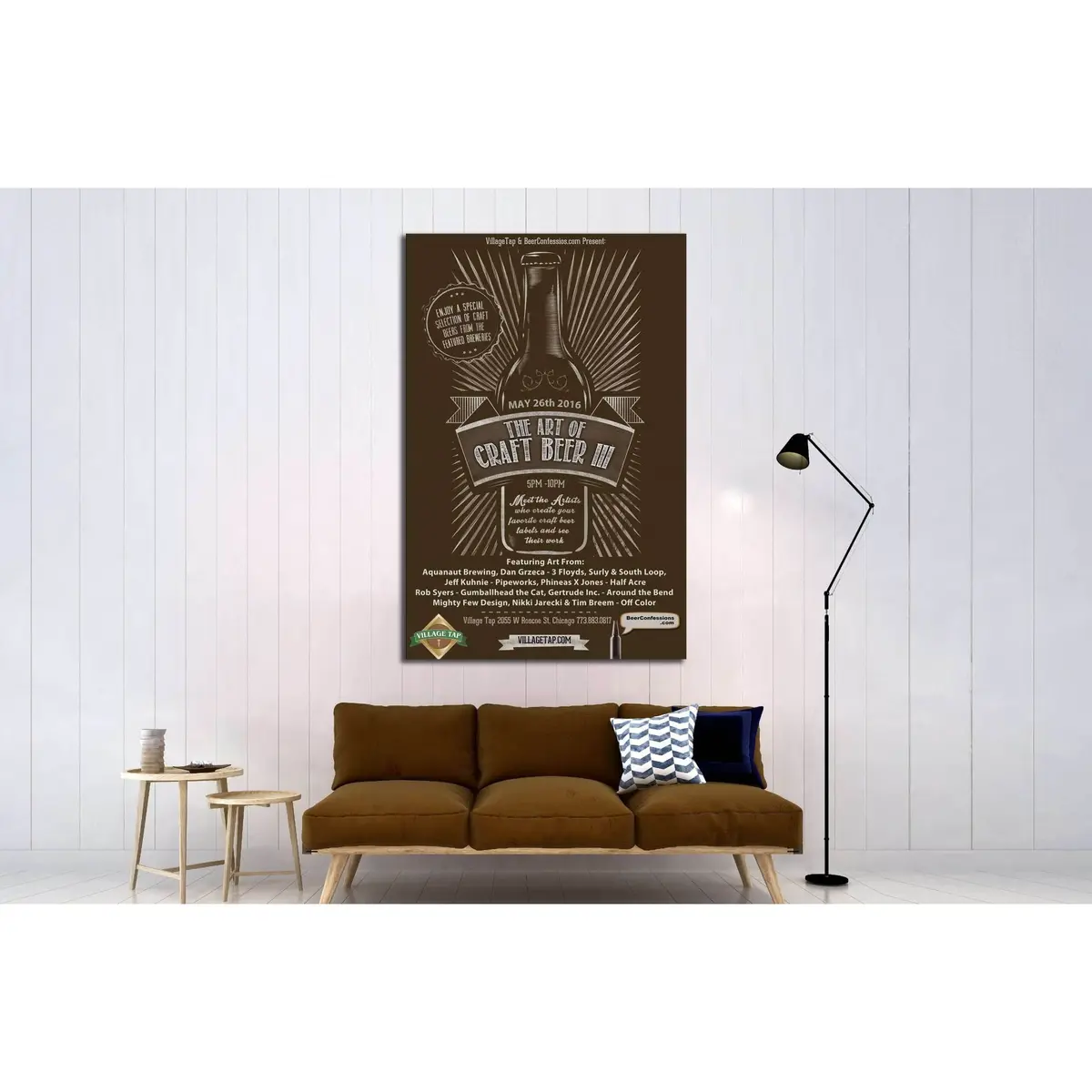 Art Of Craft Beer №3444 Ready To Hang Canvas Print 2
